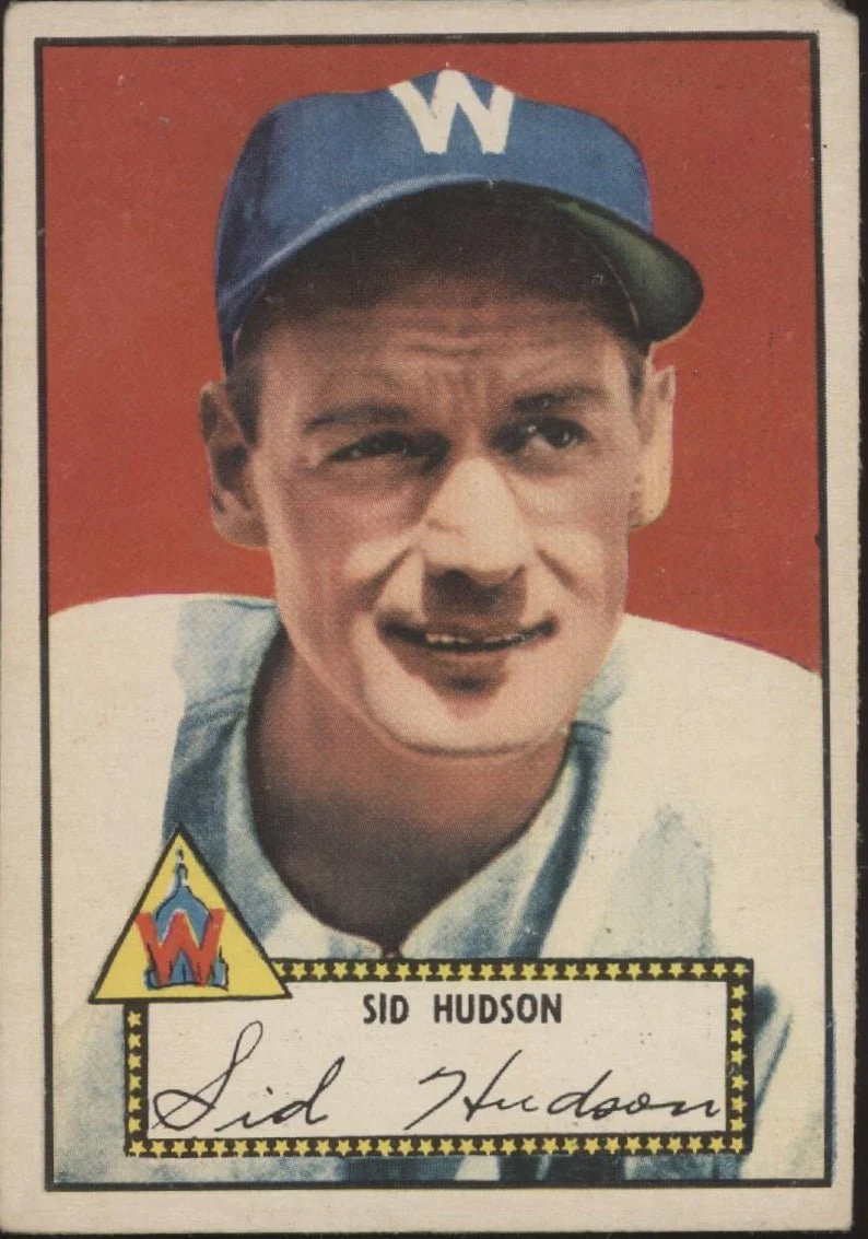 Sid Hudson 1952 Topps #60 Washington Senators VG