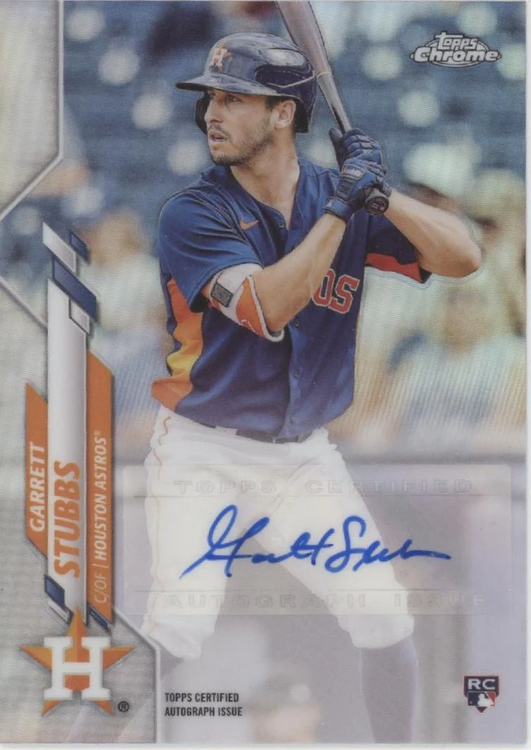 Garrett Stubbs 2020 Topps Chrome Refractor RC Auto #USA-GS