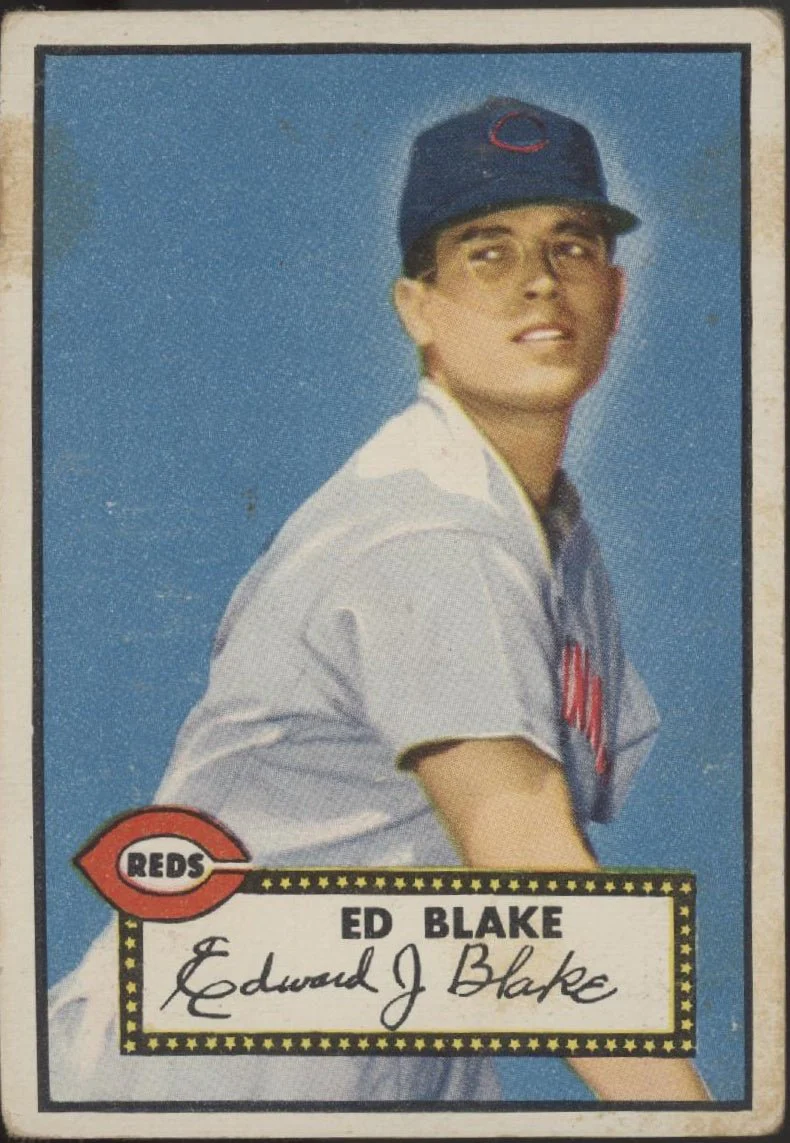 Ed Blake 1952 Topps RC #144 Cincinnati Reds VG