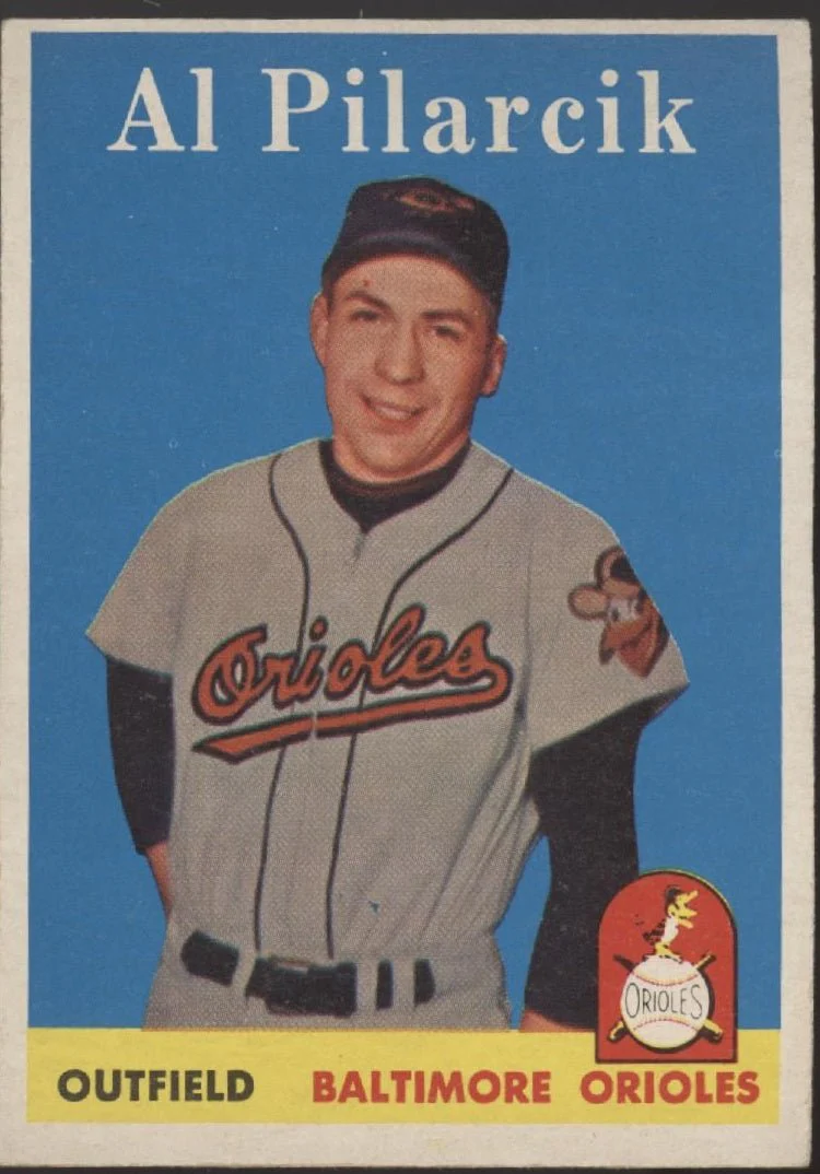 879-al-pilarik-1958-topps-259-baltimore-orioles-ex-1.webp Al Pilarik 1958 Topps #259 Baltimore Orioles EX