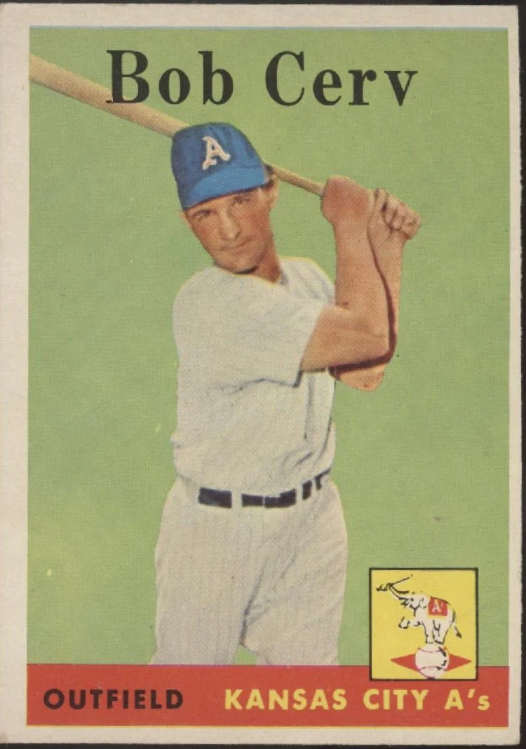 Bob Cerv 1958 Topps #329 Kansas City Athletics EX