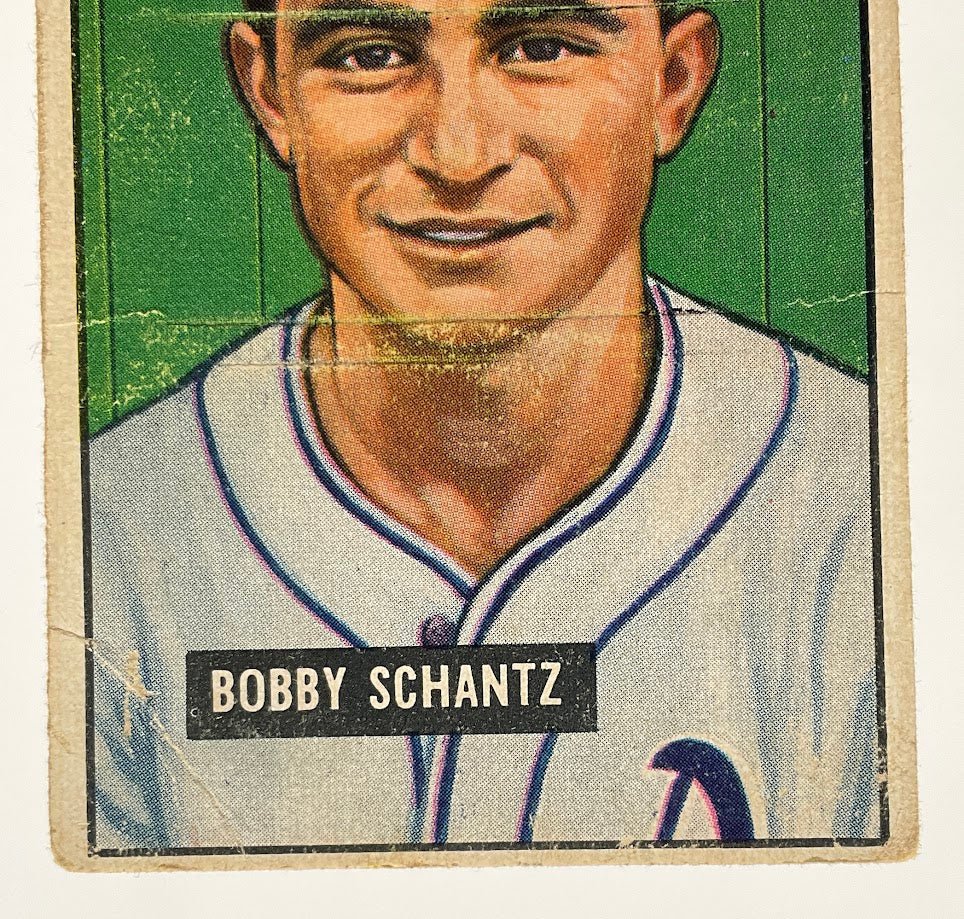 Bobby Schantz 1951 Bowman #227 Philadelphia Athletics GD #2