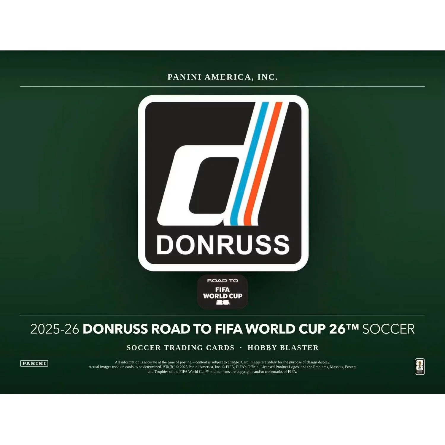 2025-26 Panini Donruss Road to FIFA World Cup Soccer Hobby Blaster