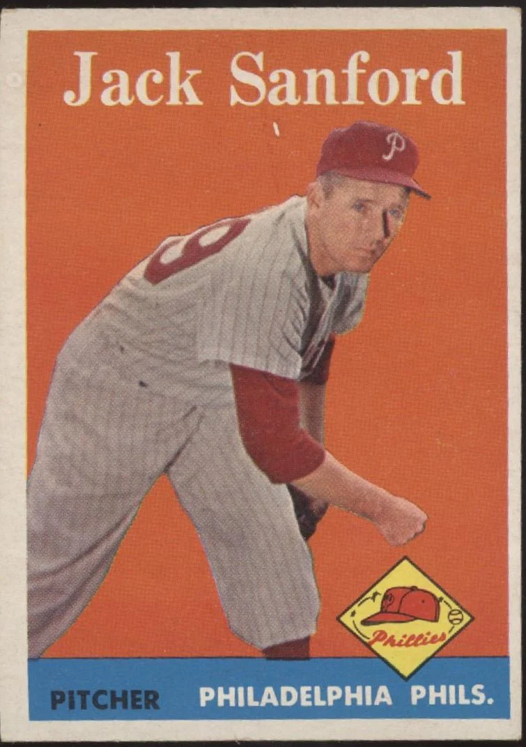 Jack Sanford 1958 Topps #264 Philadelphia Phillies EX