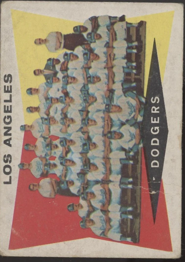 Los Angeles Dodgers 1960 Topps Checklist #18 PR