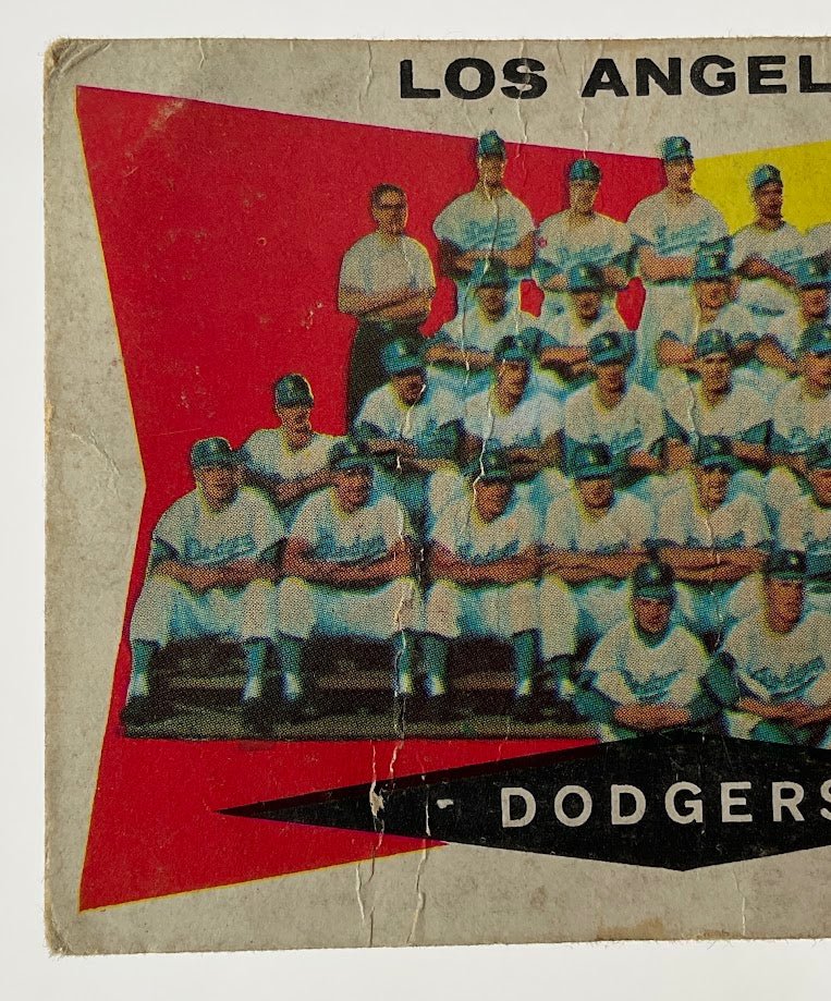 Los Angeles Dodgers 1960 Topps Checklist #18 PR