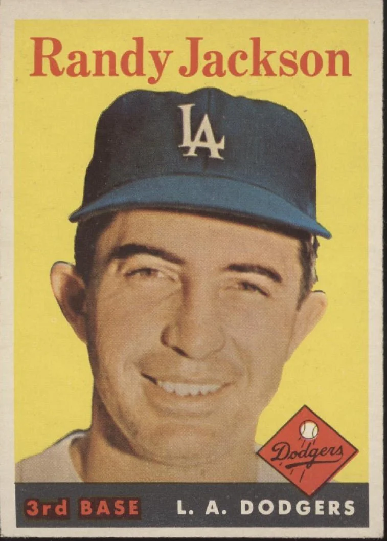 Randy Jackson 1958 Topps #301 Los Angeles Dodgers EX