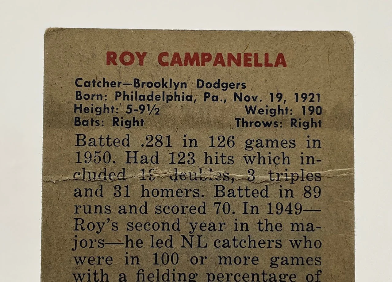 Roy Campanella 1951 Bowman #31 Brooklyn Dodgers PR