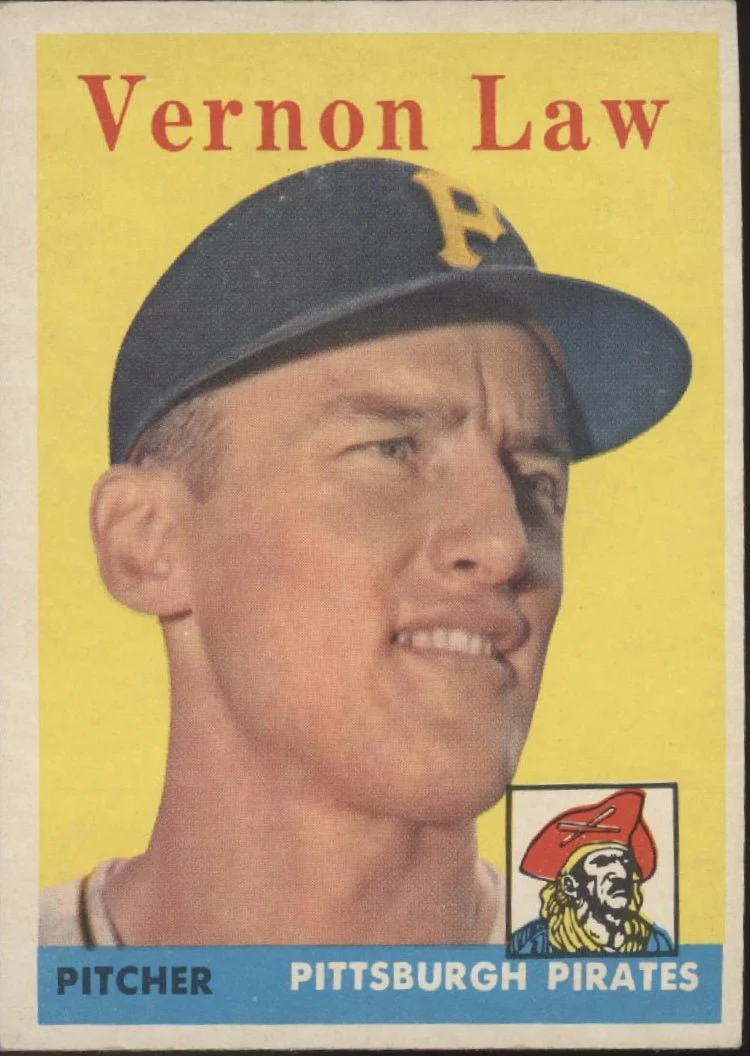Vernon Law 1958 Topps #132 Pittsburgh Pirates EX