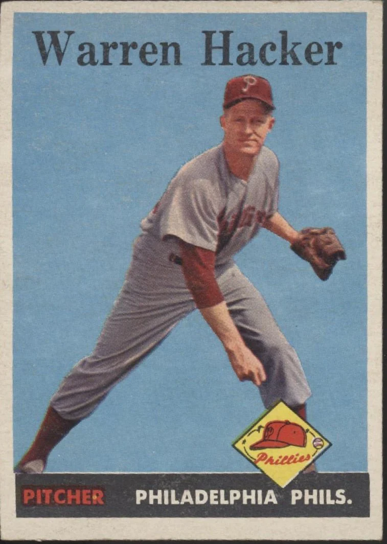 Warren Hacker 1958 Topps #251 Philadelphia Phillies VG-EX