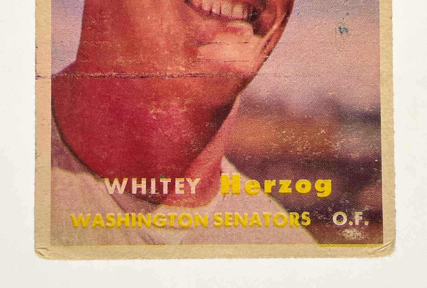 Whitey Herzog 1957 Topps RC #29 Washington Senators PR