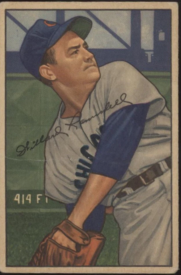 Willard Ramsdell 1952 Bowman #22 Chicago Cubs VG