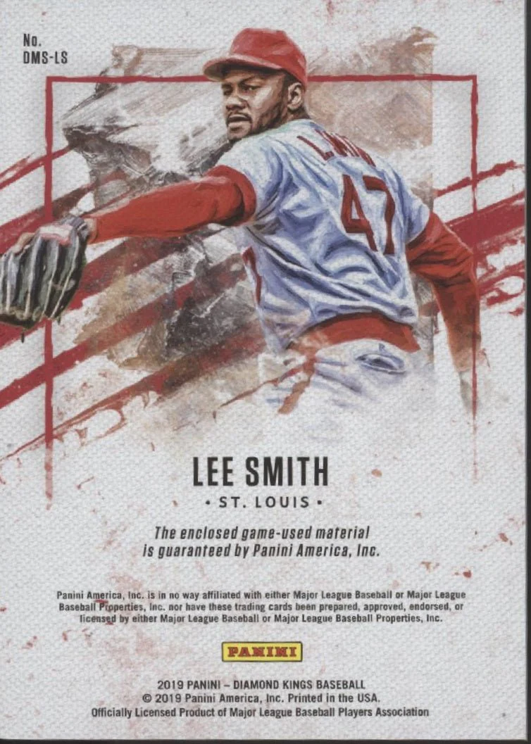 Lee Smith 2019 Panini Diamond Kings Dual Swatch 21/99 #DMS-LS