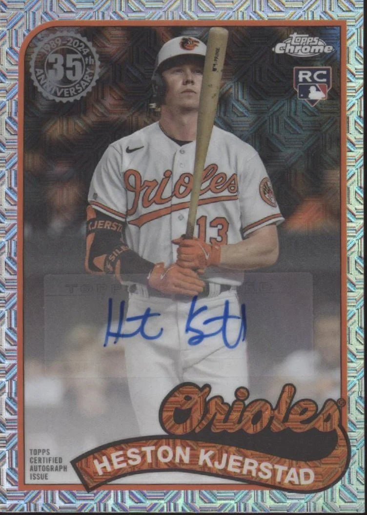 Heston Kjerstad 2024 Topps Chrome Mojo Refractor RC Auto 155/299 #T89C-79