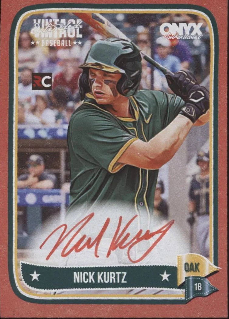 Nick Kurtz 2024 Onyx Vintage Extended RC Auto 2/25