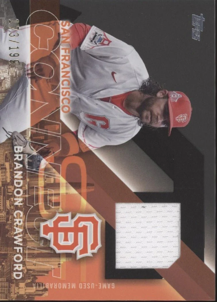 Brandon Crawford 2024 Topps Series 1 City Connection Swatch 173/199 #CC-BC