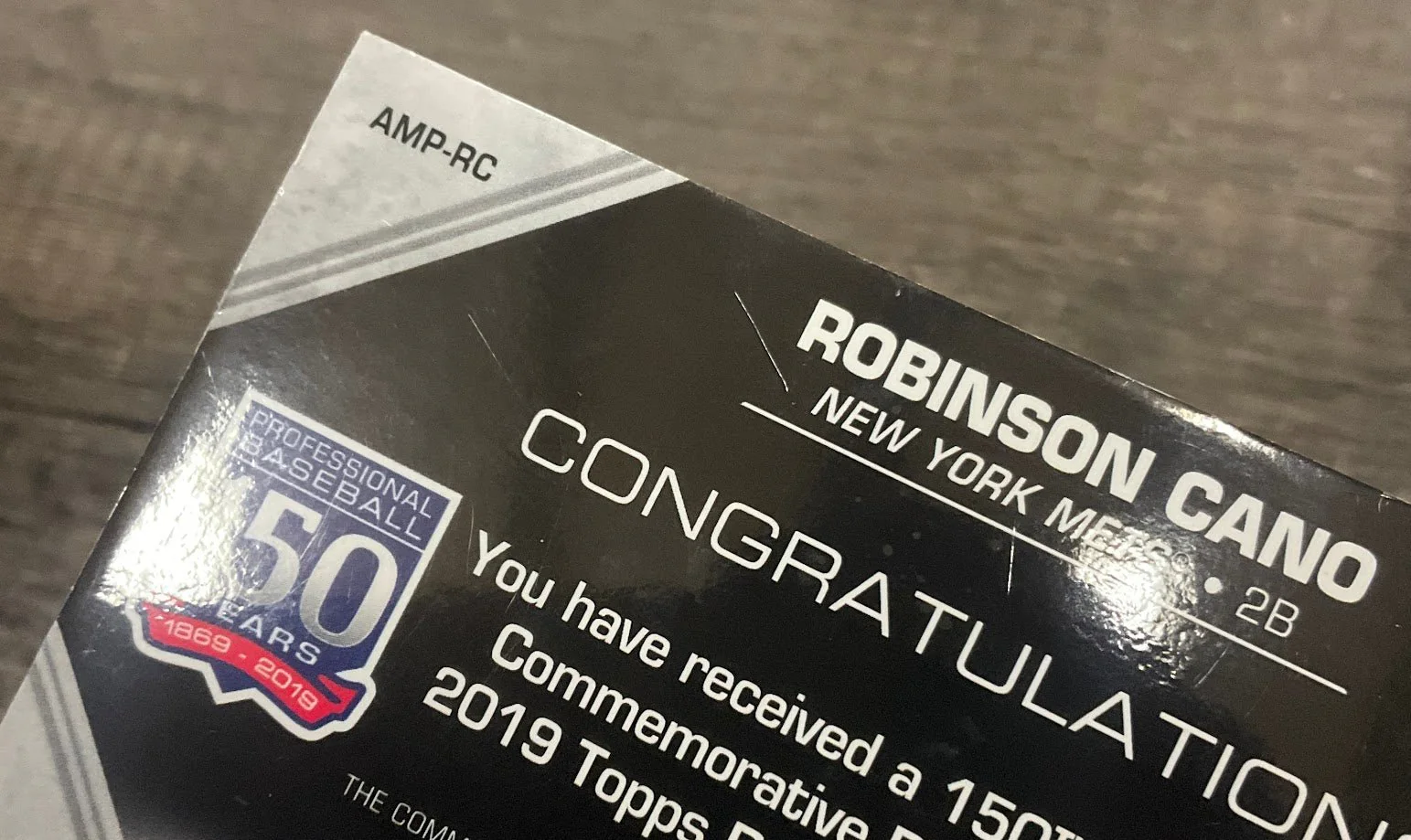 Robinson Cano 2019 Update Series 150th Anniversary Commemorative Patch 077/150
