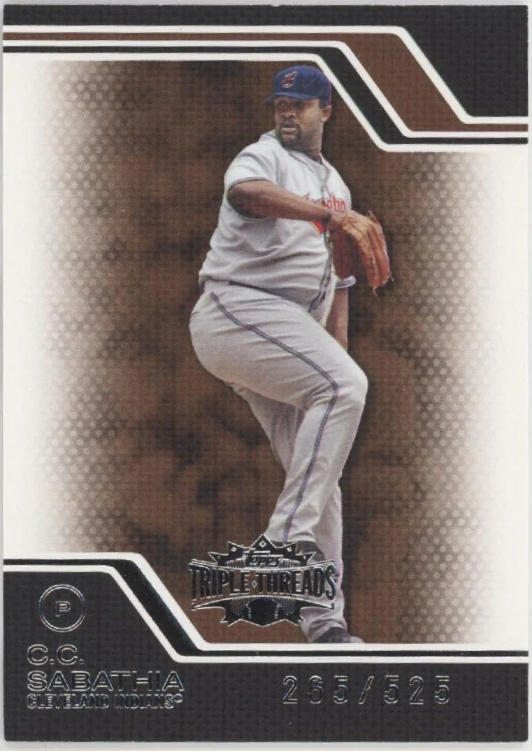 CC Sabathia 2008 Topps Triple Threads 265/525 #23