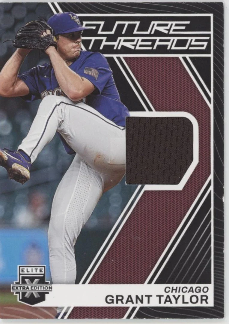 Grant Taylor 2023 Panini Elite Extra Edition Future Threads Swatch #FT-GT