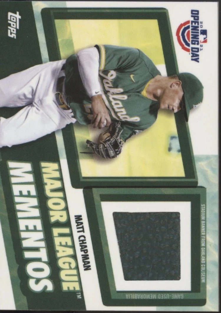 Matt Chapman 2021 Topps Opening Day Major League Mementos Relic #MLMR-MC