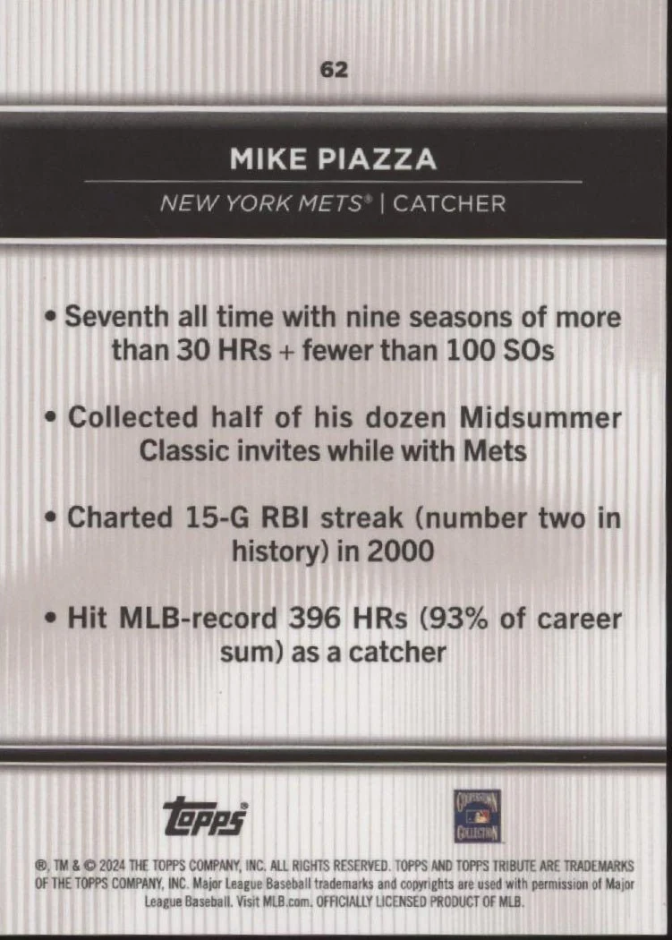 Mike Piazza 2024 Topps Tribute #62