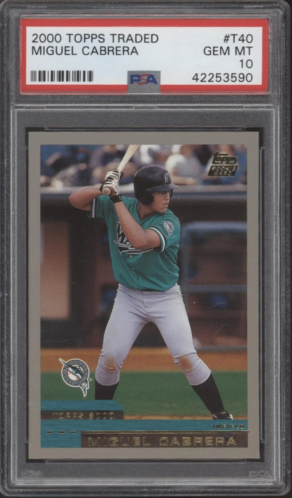 Miguel Cabrera 2000 Topps Traded RC #T40 PSA 10 #2